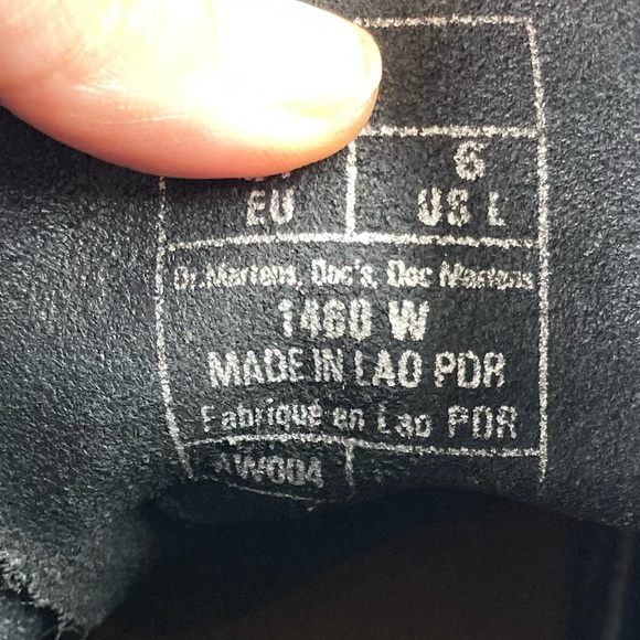 Dr. Martens Patent Leather Black Combat Boots Size 6 Air Wair Bouncing Soles - Picture 16 of 16